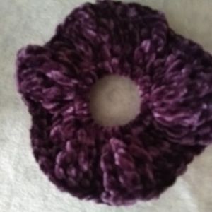 Purple scrunchies set of 3